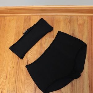 Black Balmain bandeau set